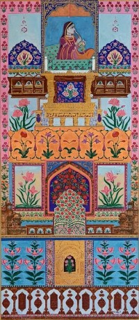 Aniqa Fatima, 10 x 24 Inch, Mixed Media on Paper, Miniature Paintings, AC-ANF-028